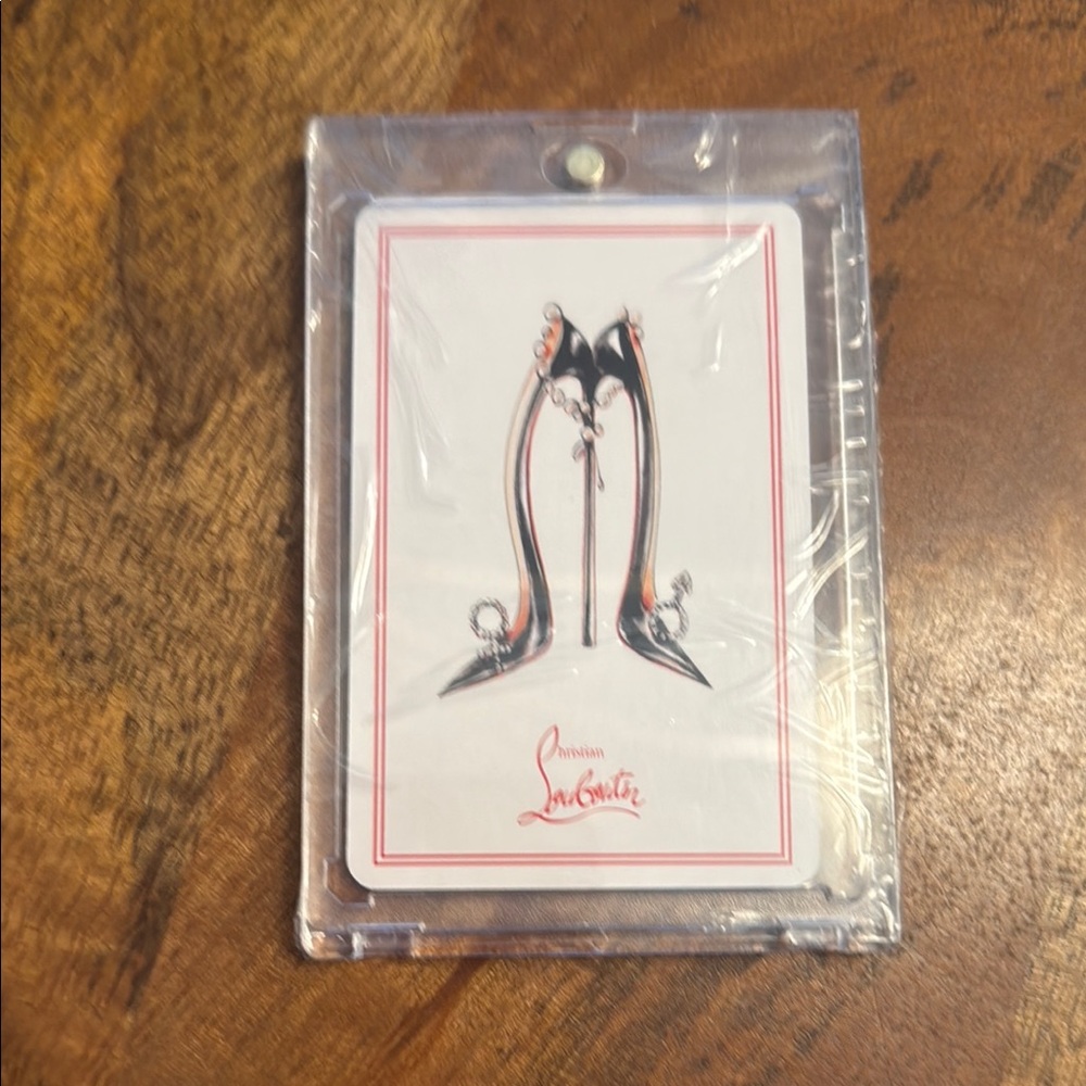 Designer Spiked Heel Playing Card Art - Ace of Spades